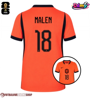 Nizozemsko Donyell Malen #18 Domácí Dres pro Dámy MS 2026 Krátkým Rukávem